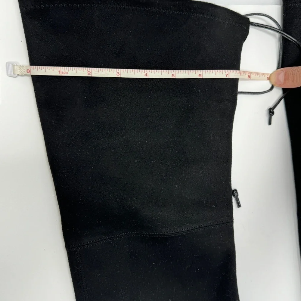 Stuart Weitzmen Black Vidaland 100MM Suede Over-the-Knee Boots